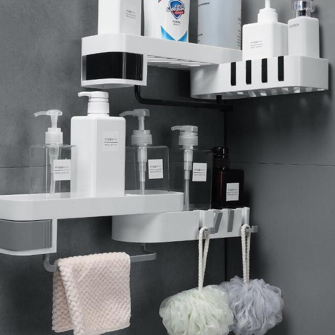 Bathroom corner shelf