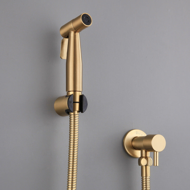 Antique Brushed Gold Douche Kit Jet Shower Head