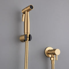 Antique Brushed Gold Douche Kit Jet Shower Head