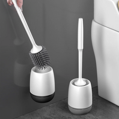 TPR Silicone Head Toilet Brush Wall Mounted Cleaning Brush