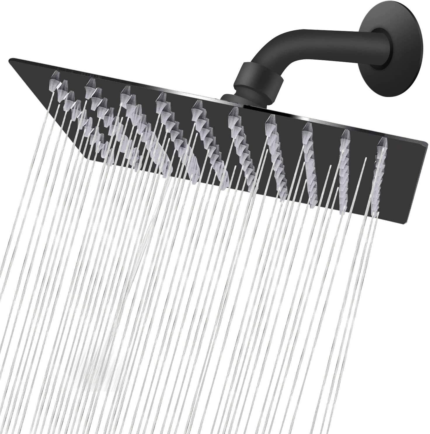 Luxurious High Flow Square Rainfall Showerhead