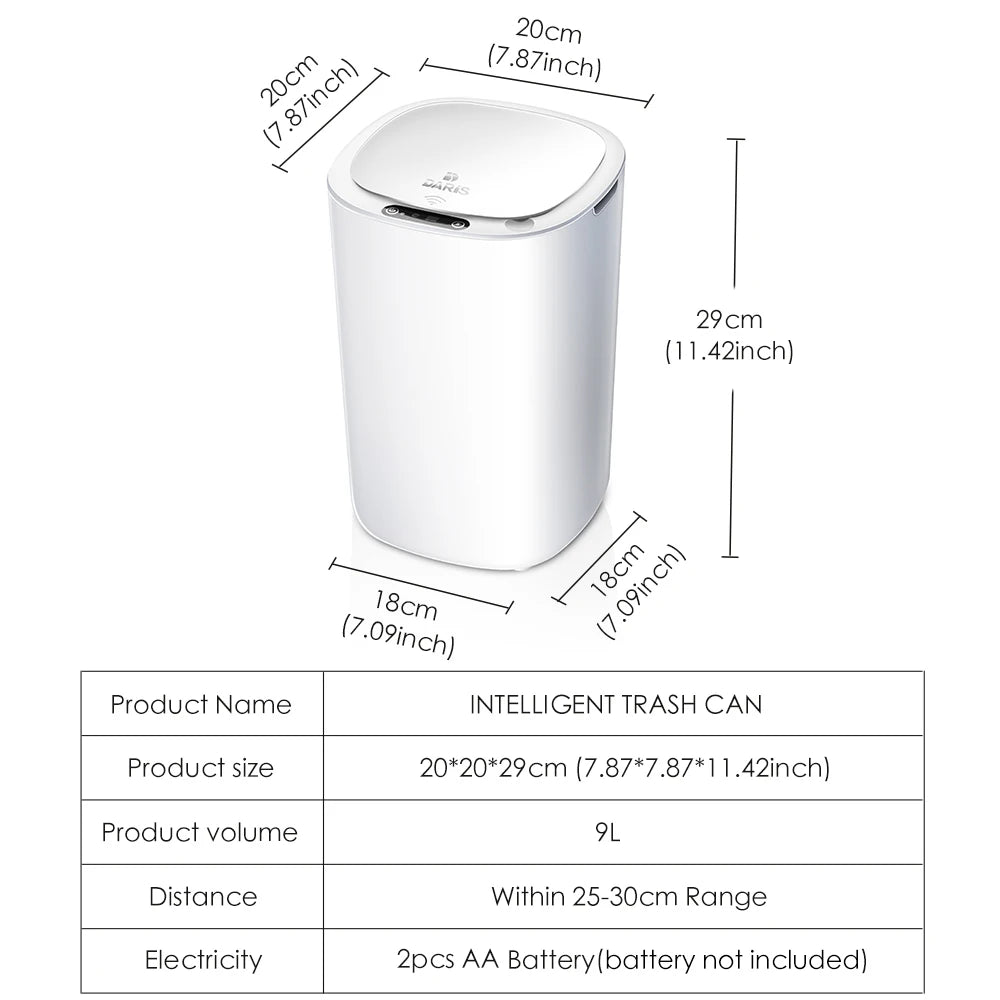 8.5-12L Capacity Automatic Sensor Trash Can