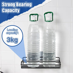 Bathroom Shelf Shampoo Storage Rack Bath Hanging Basket Iron Cosmetic Holder Punch-Free Kitchen Seasoning Organizer Accessories