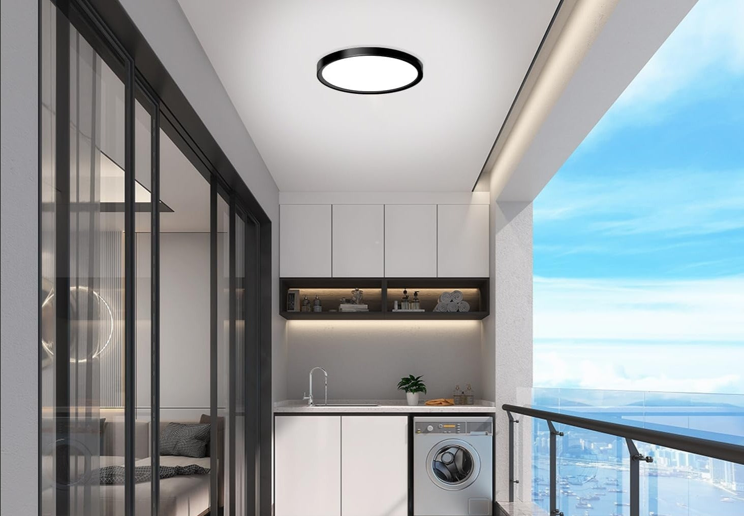 LED Flush Mount Ceiling Light Fixture