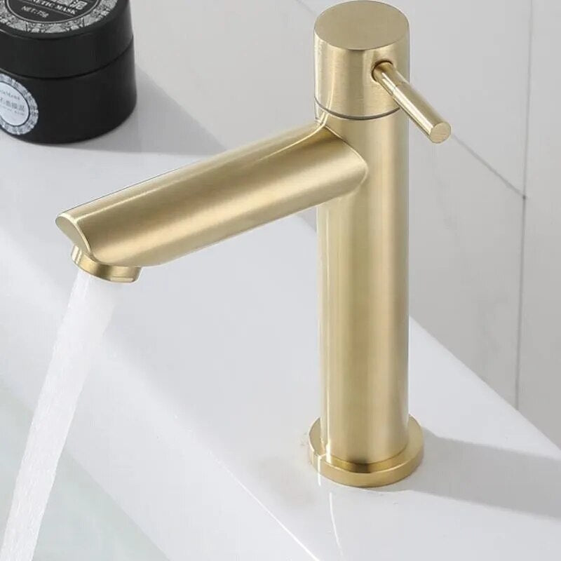 Luxury Single Cold Water Basin Faucet 