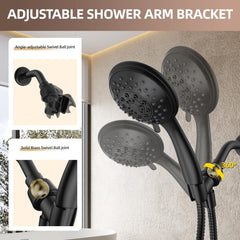 6 Functions Detachable Bathroom Shower Head Set