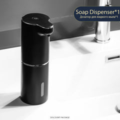 Automatic Foam Soap Dispensers Bathroom Smart Washing Hand Machine with USB Charging White High Quality ABS Material