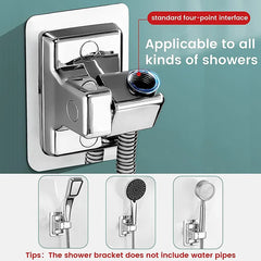 Shower Head Holder Adjustable Wall Mounted Shower Holder Self-Adhesive Shower Head Handheld Bracket Bathroom Accessories