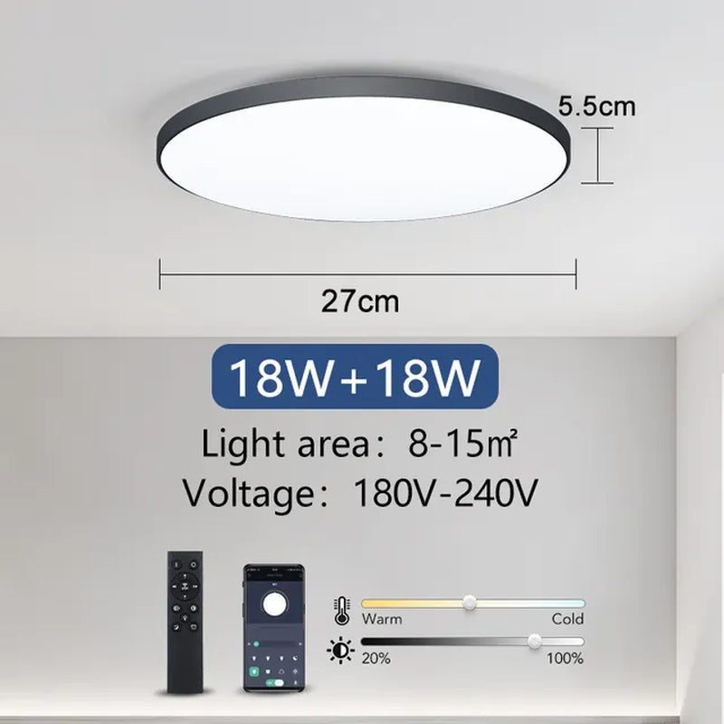 Smart Ceiling Lamp Led Lamp for Bedroom Ceiling Lights with Remote Control Dimmable Led Lights for Room Living Room