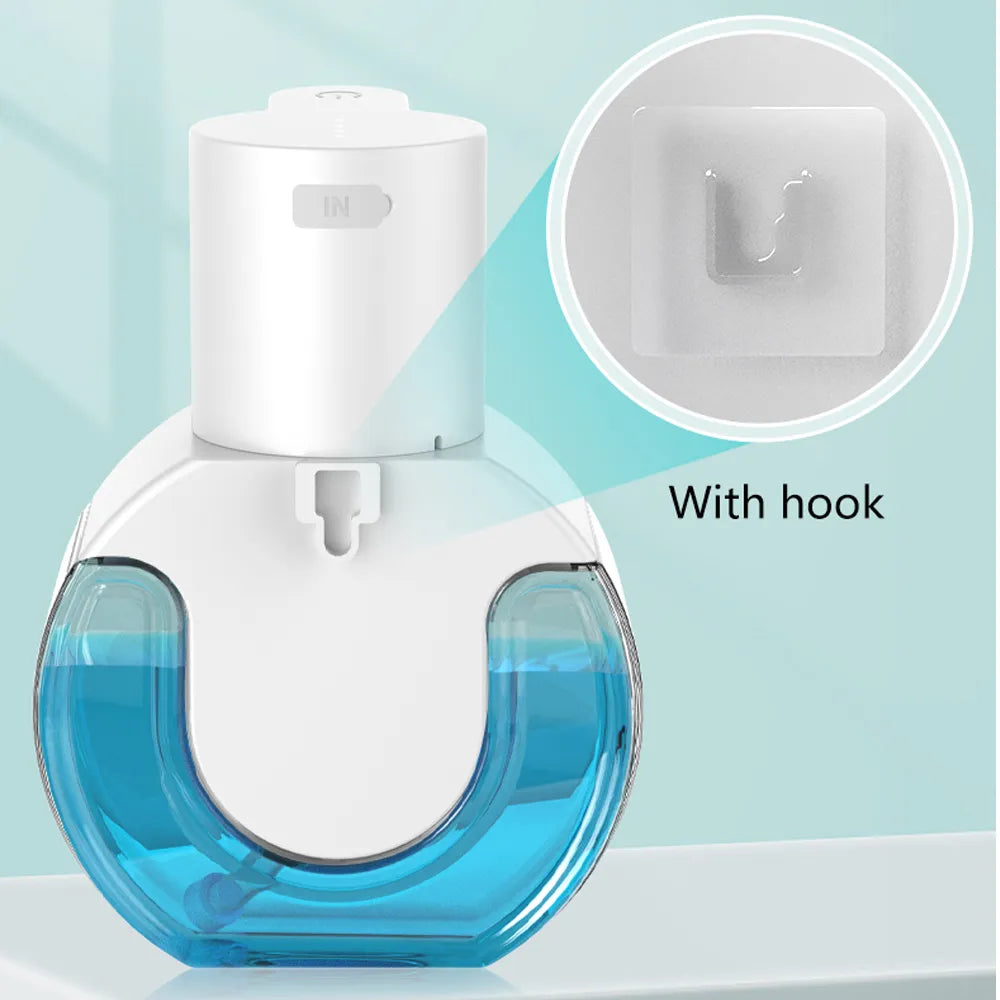 Soap Dispensers Touchless Automatic Foam Bathroom Smart Washing Hand Machine with USB Charging White High Quality ABS Material