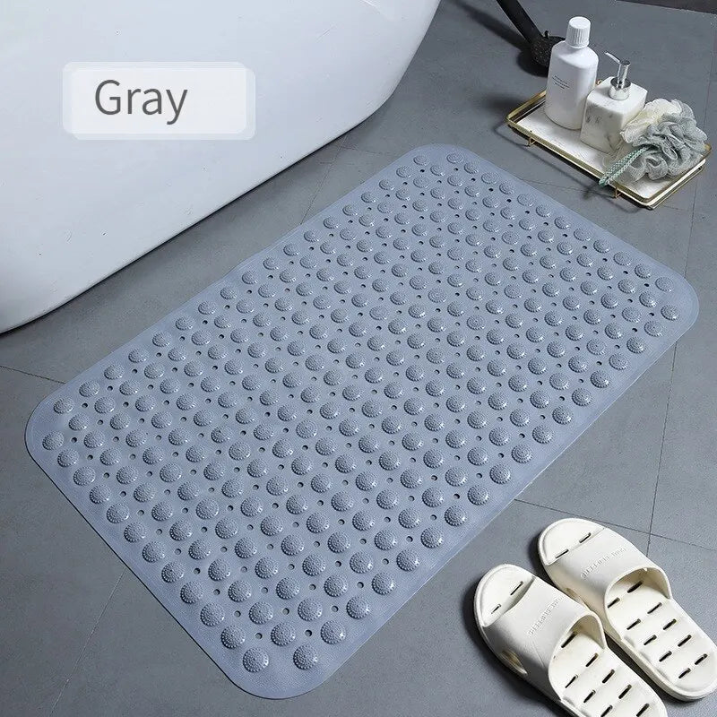 Shower Bath Mat Bath Tub Pad Household Bathroom Hollow Hydrophobic Thicken anti Slip Pad Suction Cup Bathtub Massage Foot Pad