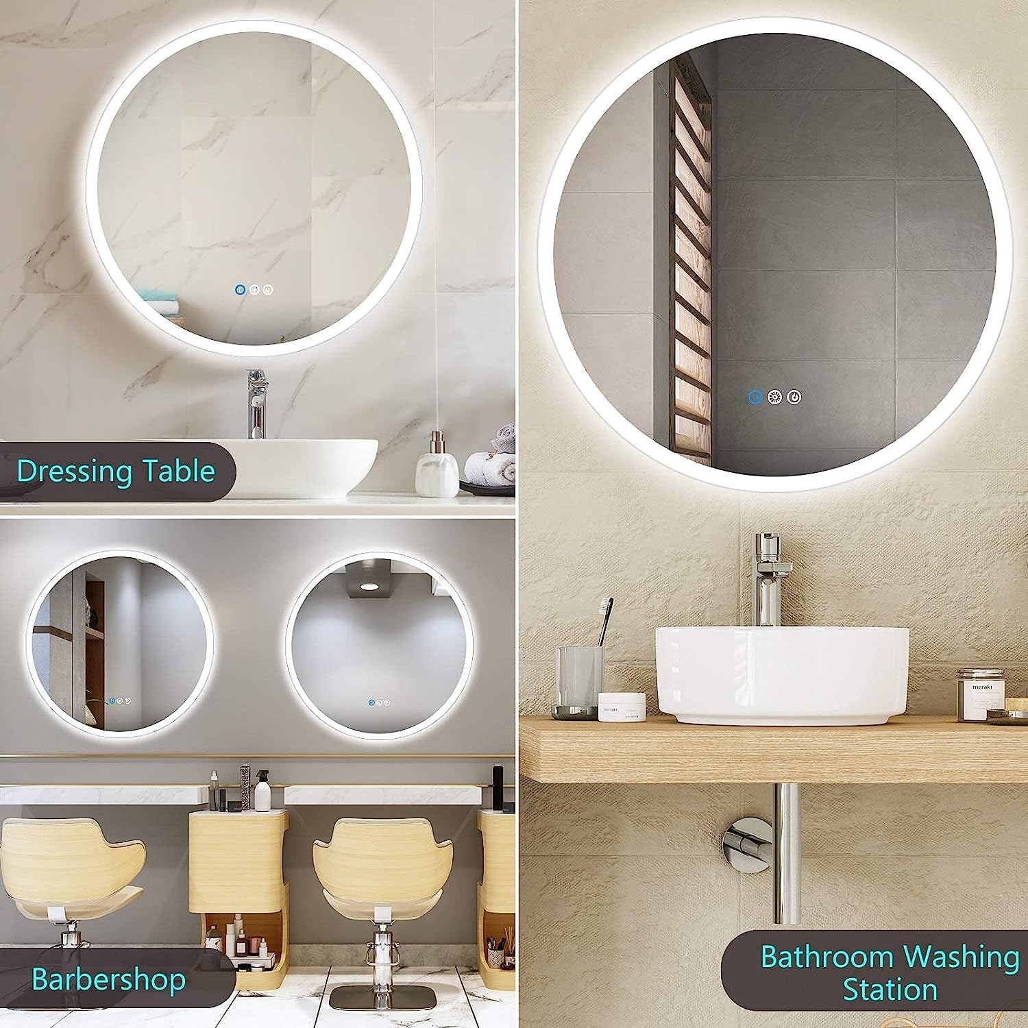 Illuminate and Enhance Your Bathroom Round LED Mirror