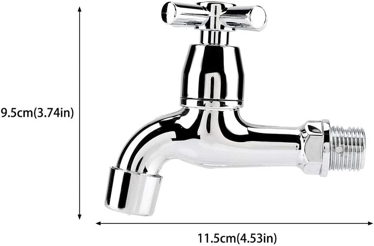 "Modern Kitchen Sink Faucet with Single Spout and Cross Handle - Perfect for Washing Machine and Basin"