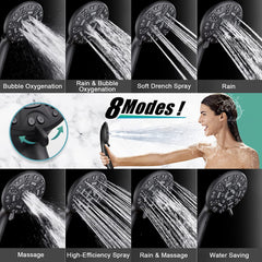 8 Functions Shower Head with Handheld