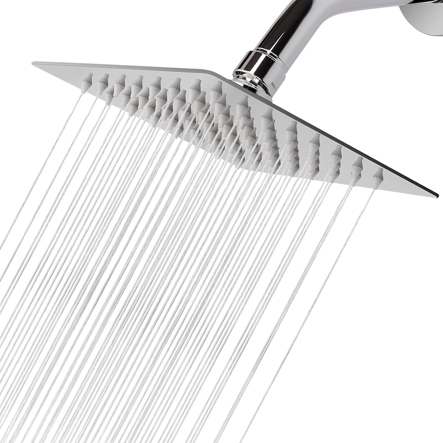 Luxurious High Flow Square Rainfall Showerhead