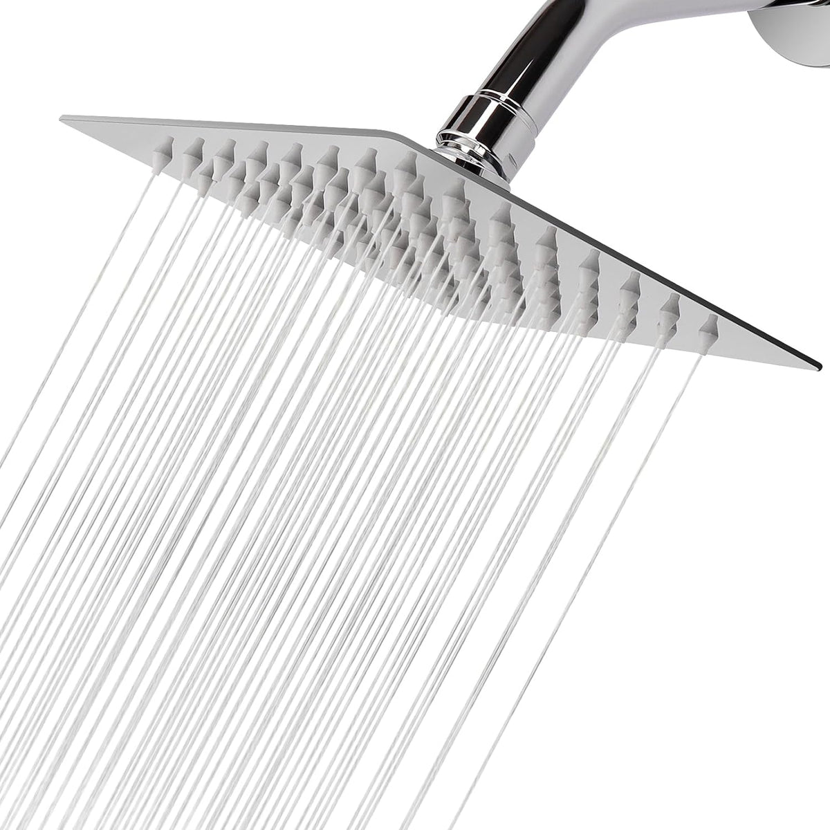 Luxurious High Flow Square Rainfall Showerhead