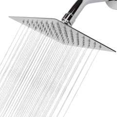 Luxurious High Flow Square Rainfall Showerhead