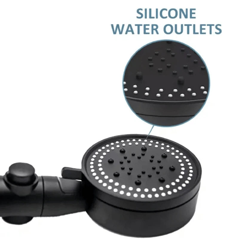 "Ultimate High Pressure Shower Head with 5 Modes and Water Saving Feature - Upgrade Your Shower Experience Today!"