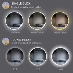 Illuminate and Enhance Your Bathroom Round LED Mirror