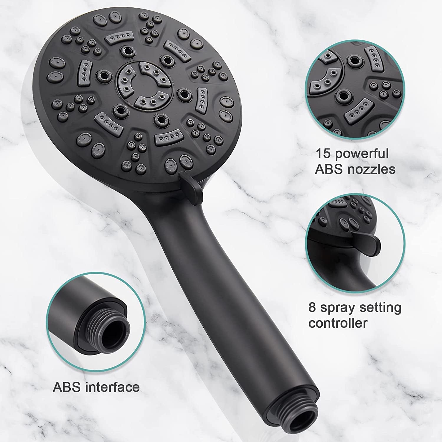 8 Functions Shower Head with Handheld