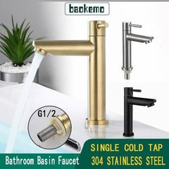 Luxury Single Cold Water Basin Faucet 