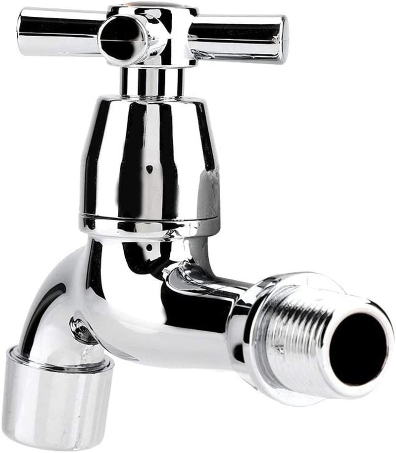 "Modern Kitchen Sink Faucet with Single Spout and Cross Handle - Perfect for Washing Machine and Basin"