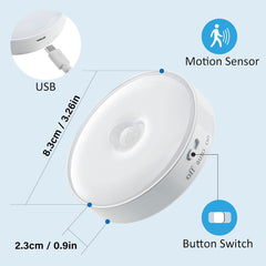 Motion Sensor Night Light 2 Pack LED Night Lights, Dusk to Dawn Motion Sensor for Bedroom, Bathroom, Toilet, Stairs, Kitchen, Hallway