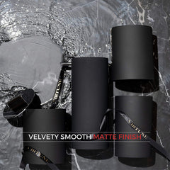 Modern Matte Black Bathroom Set - 4 Piece Complete Set for Stylish Bathroom Decor