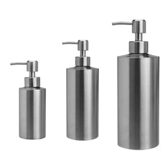 "Stylish Stainless Steel Liquid Soap Dispenser - Perfect for Kitchen and Bathroom - Available in 3 Sizes (250ml, 350ml, 550ml)"