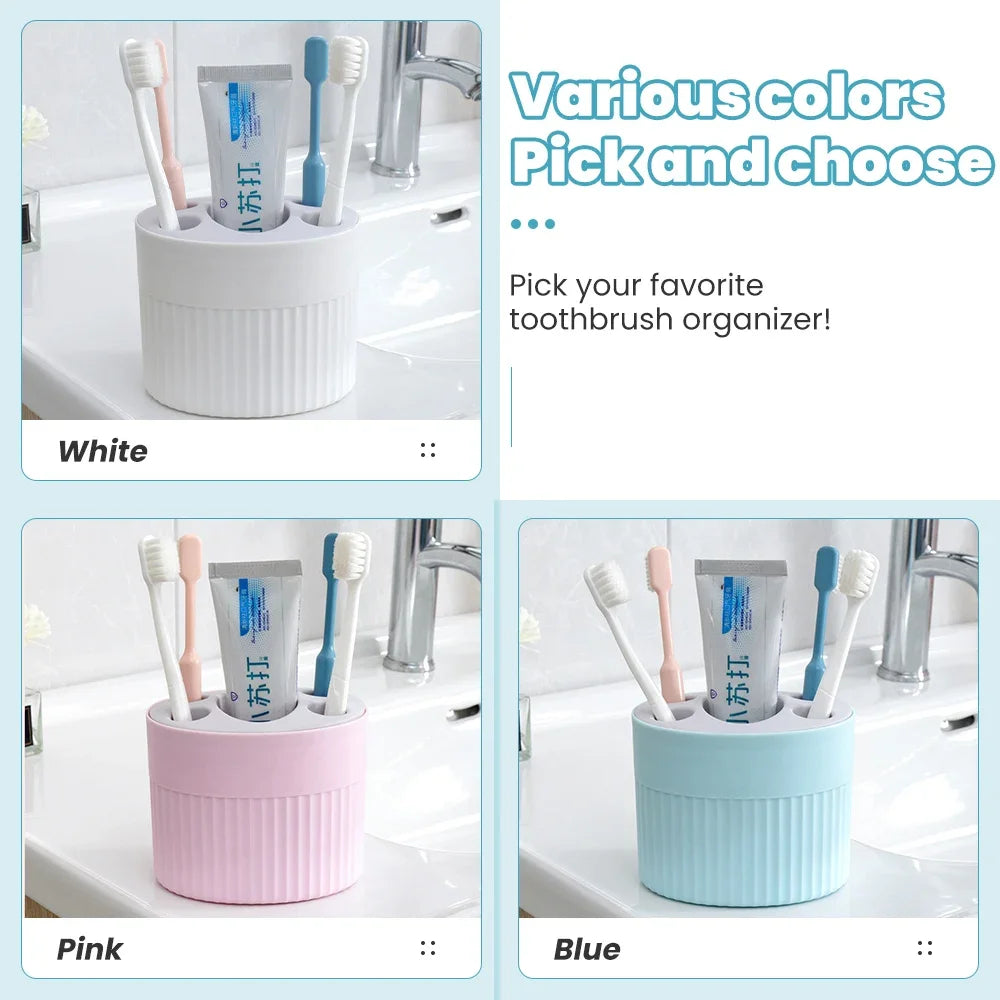 1Pc Toothbrush Toothpaste Holder Case Shaving Makeup Brush Electric Toothbrush Holder Organizer Stand Bathroom Accessories Box