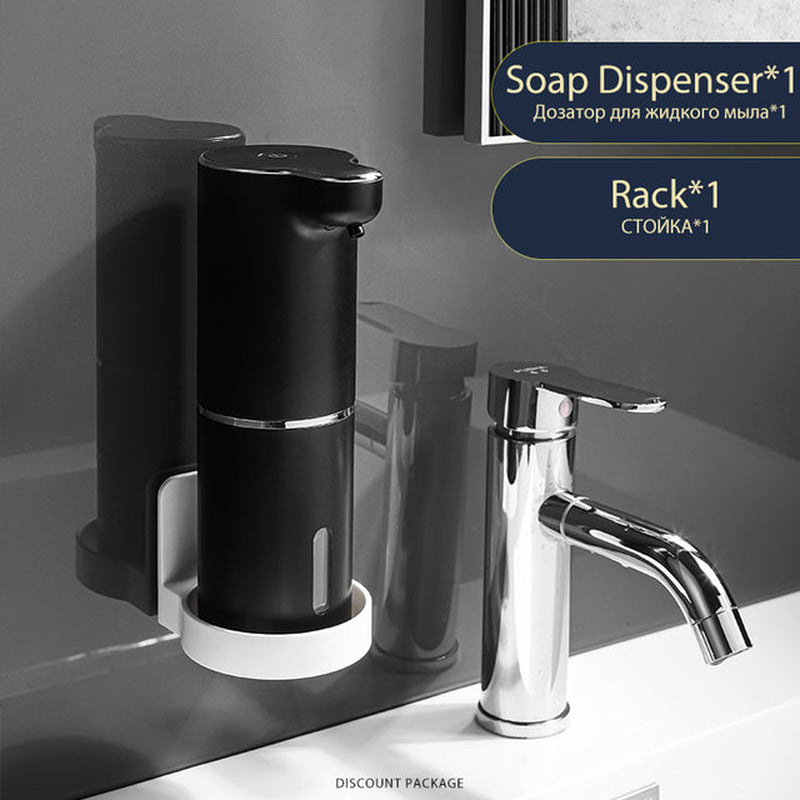 Automatic Foam Soap Dispensers Bathroom Smart Washing Hand Machine with USB Charging White High Quality ABS Material