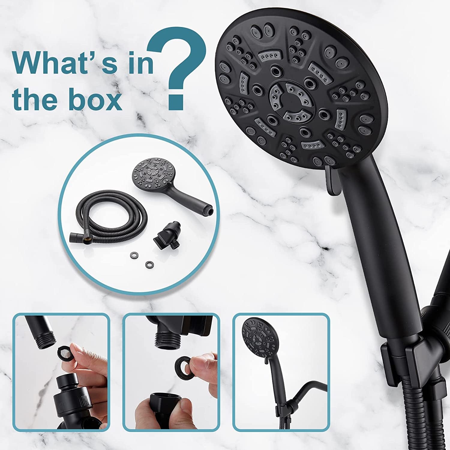 8 Functions Shower Head with Handheld